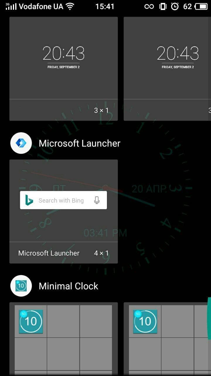 Часы на заблокированном экране на нокия люмия