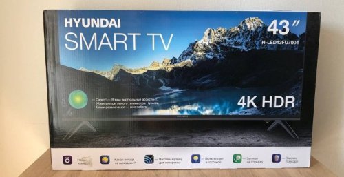 Обзор бюджетного 4К телевизора HYUNDAI H-LED43FU7004 на ОС Салют